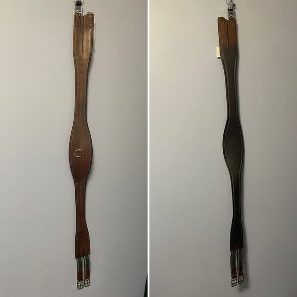 56" Shaped and padded Leather Girth - Picture 1 of 1